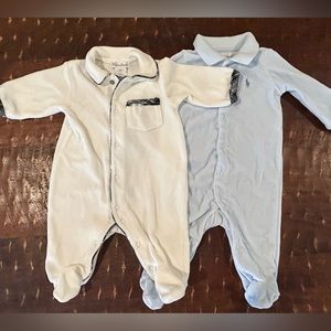 Set of 2 Ralph Lauren Plush Footed Pajamas/Outfits